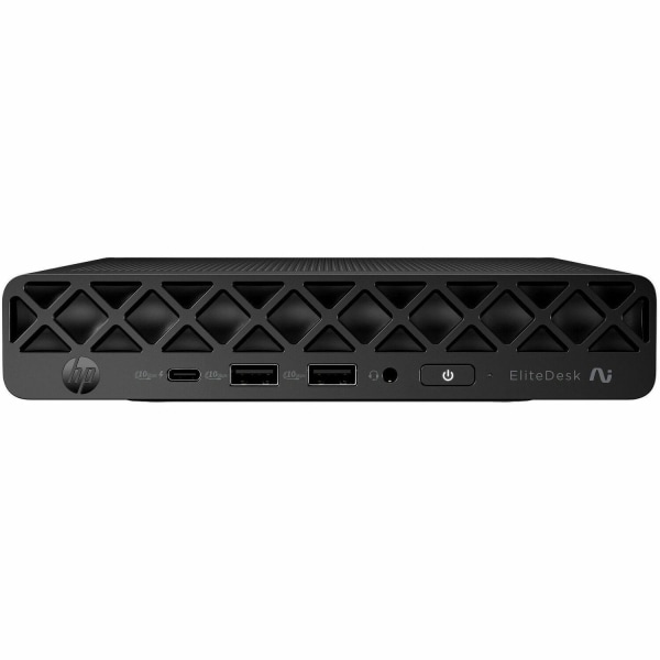 HP EliteDesk 8 G1a Desktop Computer, AMD Ryzen AI 5 340, 16 GB, 256 GB PCI Express NVMe SSD, Mini PC, Jack Black, D36E5UTABA