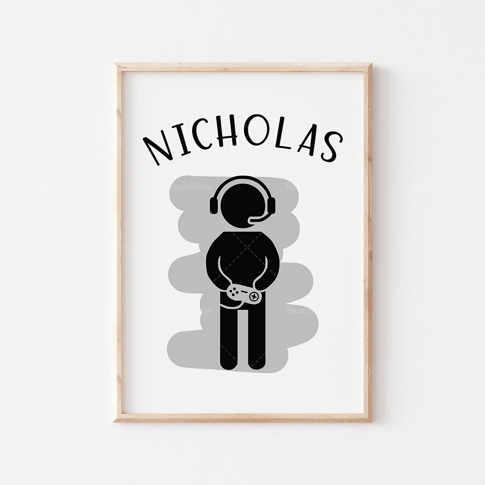 1pc frameless Game console poster game introduction art painting console game canvas poster and prints video game wall pictures