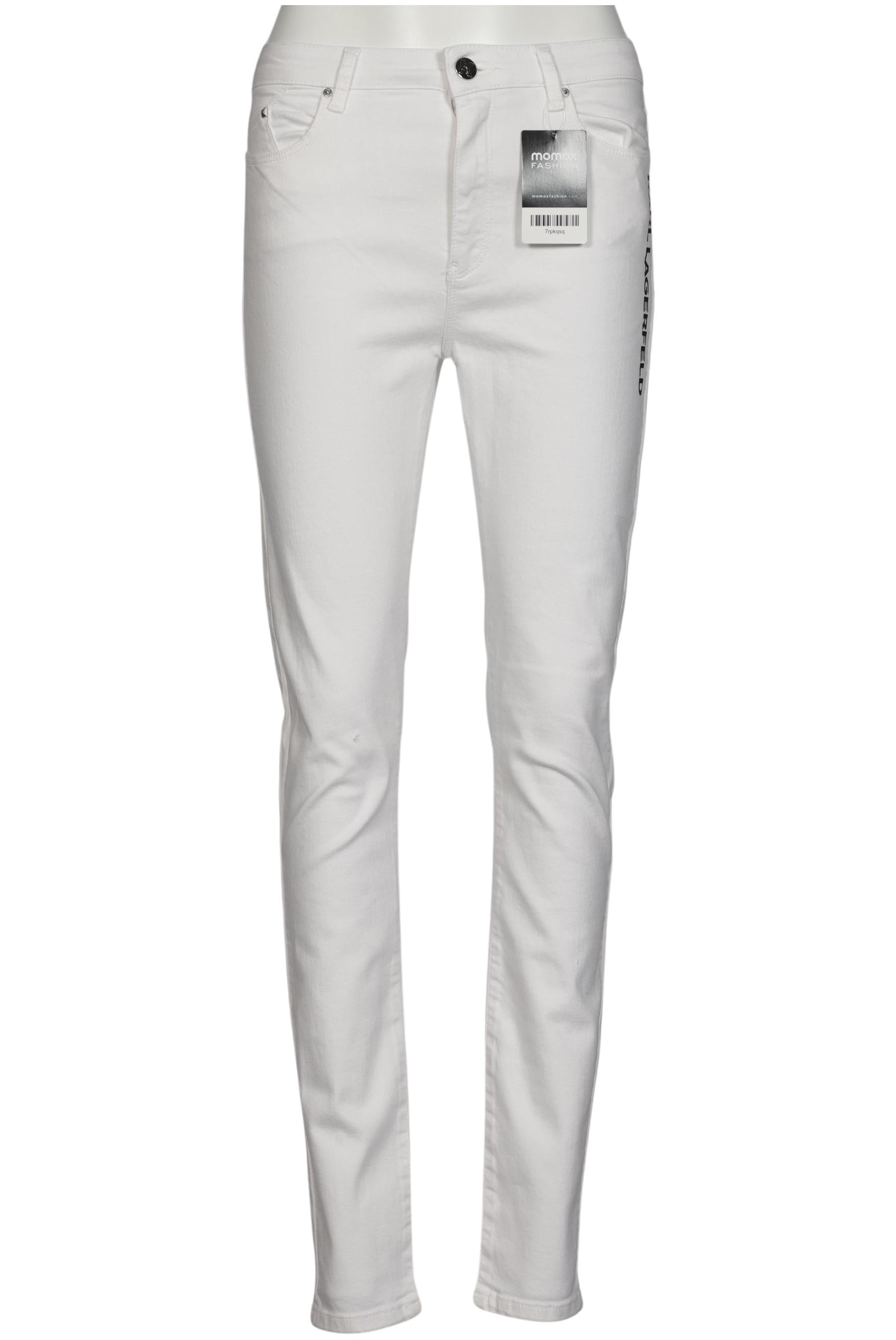 Karl by Karl Lagerfeld Damen Jeans, Gr. W29, Weiß, Synthetik / Elasthan / Baumwolle