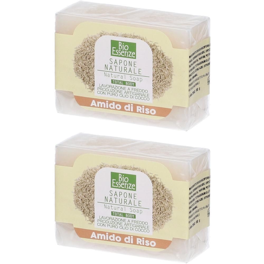 Bio Essenze Sapone Naturale Amido Di Riso 2x100 g