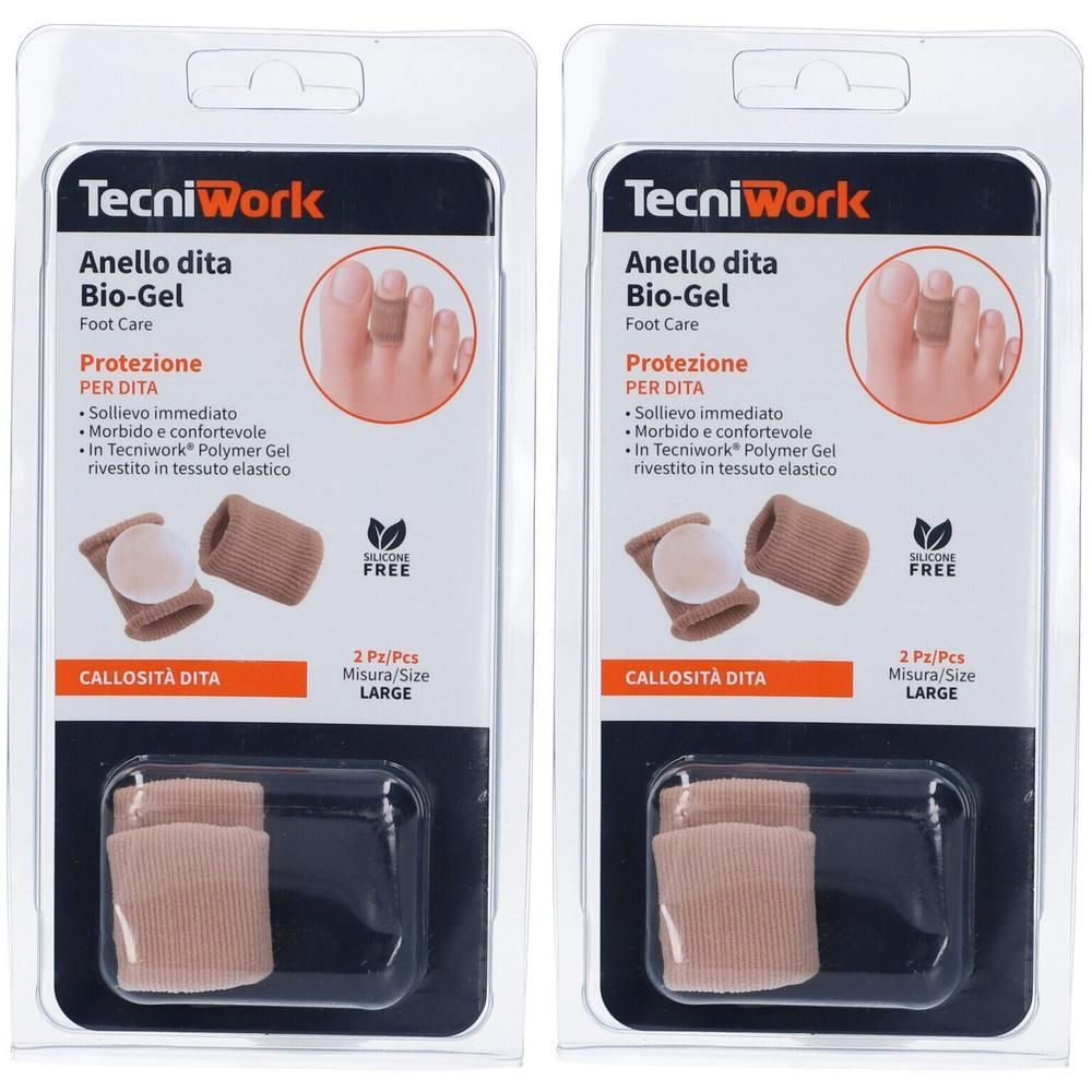 Tecniwork Biogel Anello Dita Misura L 2x2 St