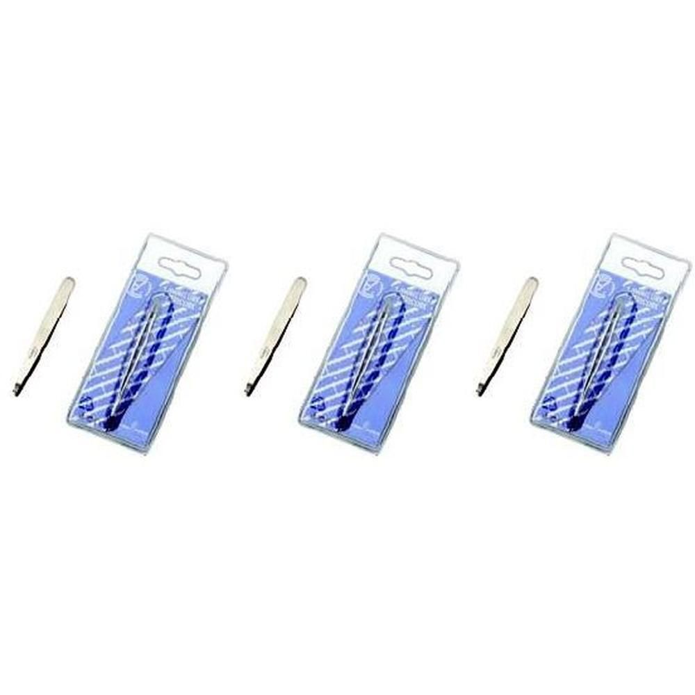 Pinzetta Depilatoria Inox Punta Retta 3x1 St