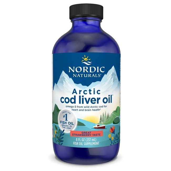 NORDIC NATURALS Olio di fegato merluzzo artico - Gusto fragola 237 ml