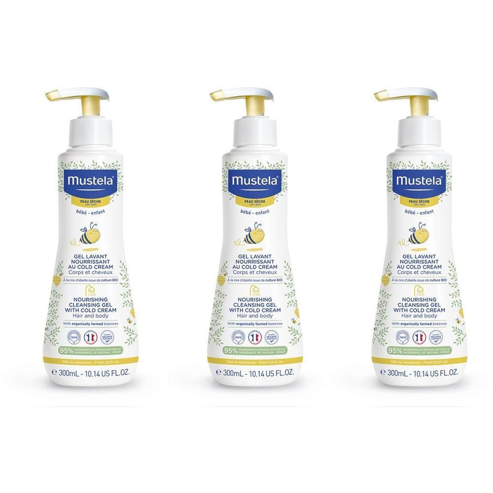 Mustela® Detergente nutriente alla Cold Cream 3x300 ml Gel
