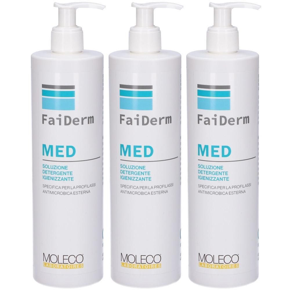 Faiderm Med Detergente Igienizzante 500 Ml 3x500 ml Emulsione