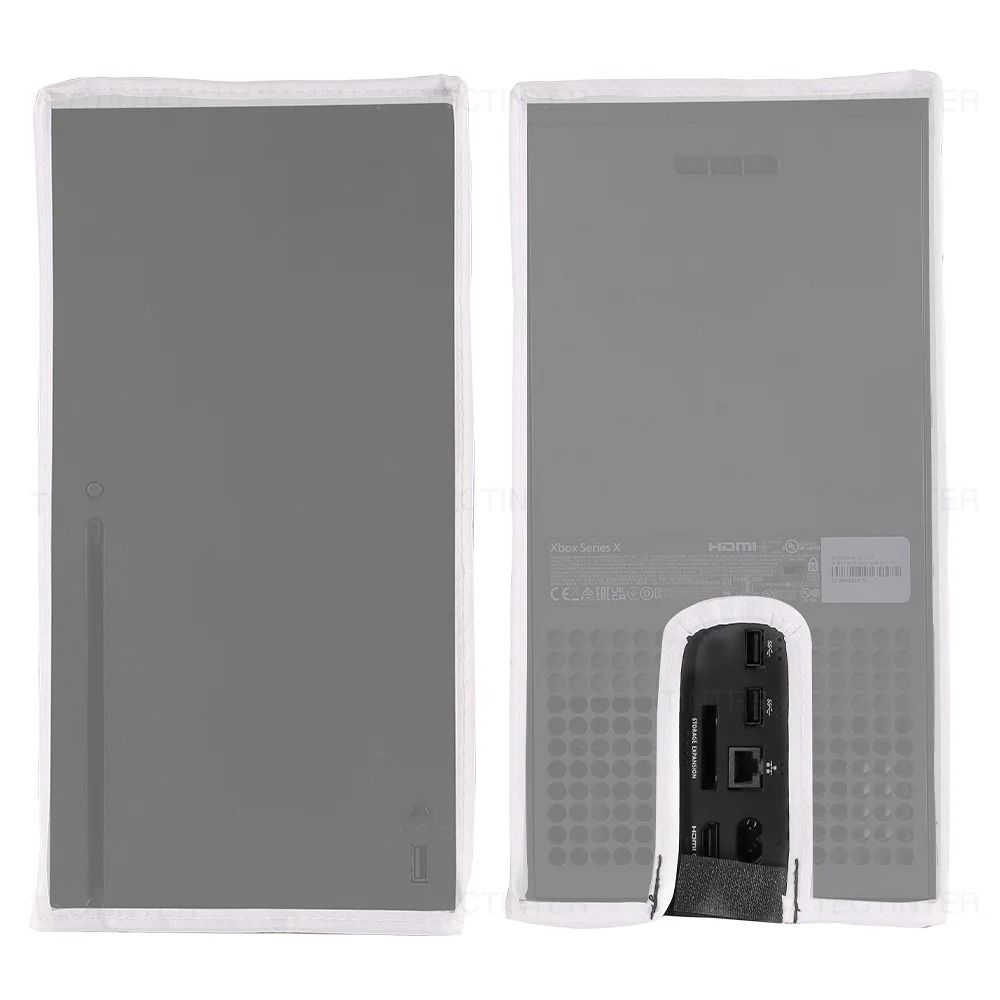 Xbox Series X Dustproof Protective Cover For Vertical Or Horizontal Setup vertical Mode (gray)