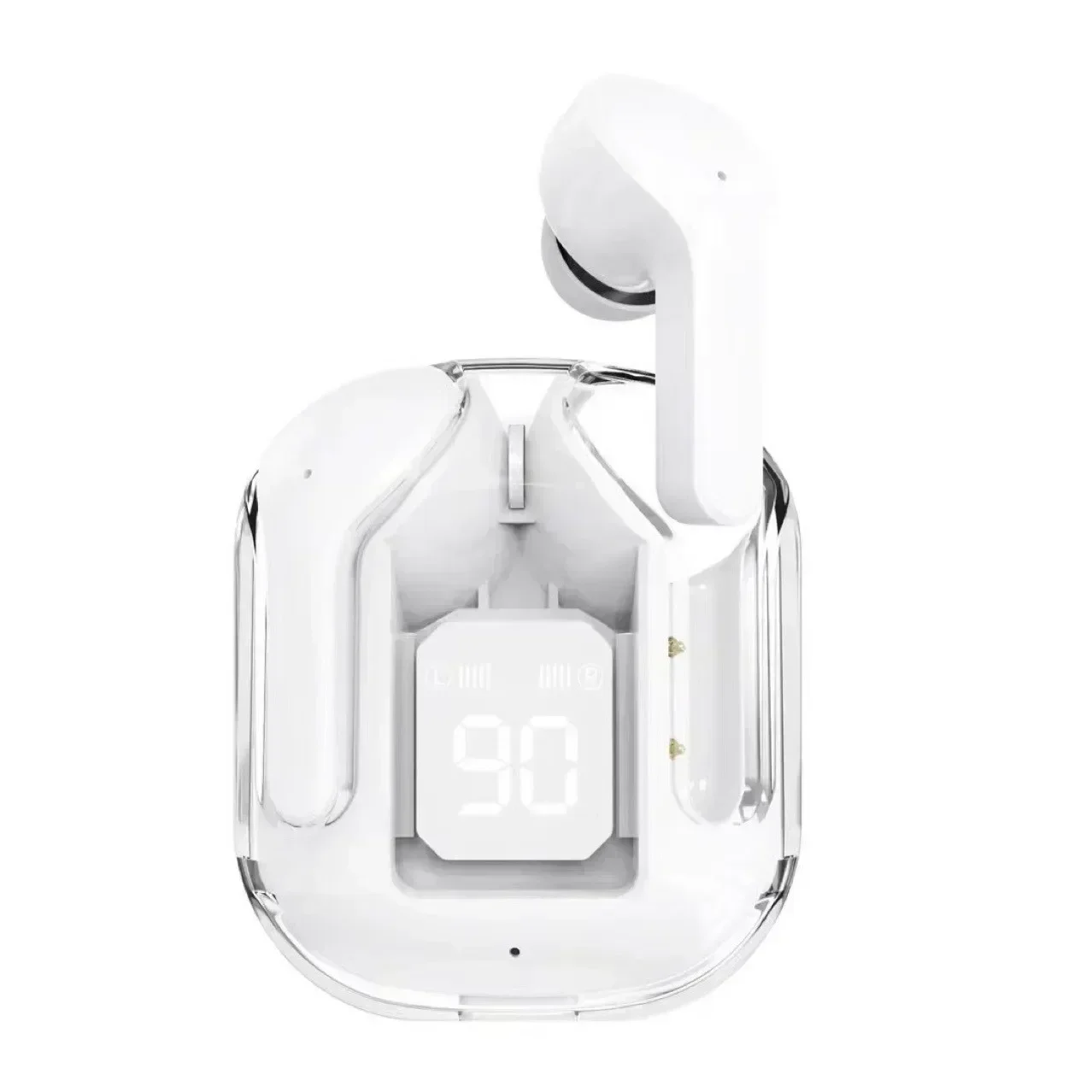 Mini Wireless Earbuds Bluetooth TWS Earphones With LED Power Display white