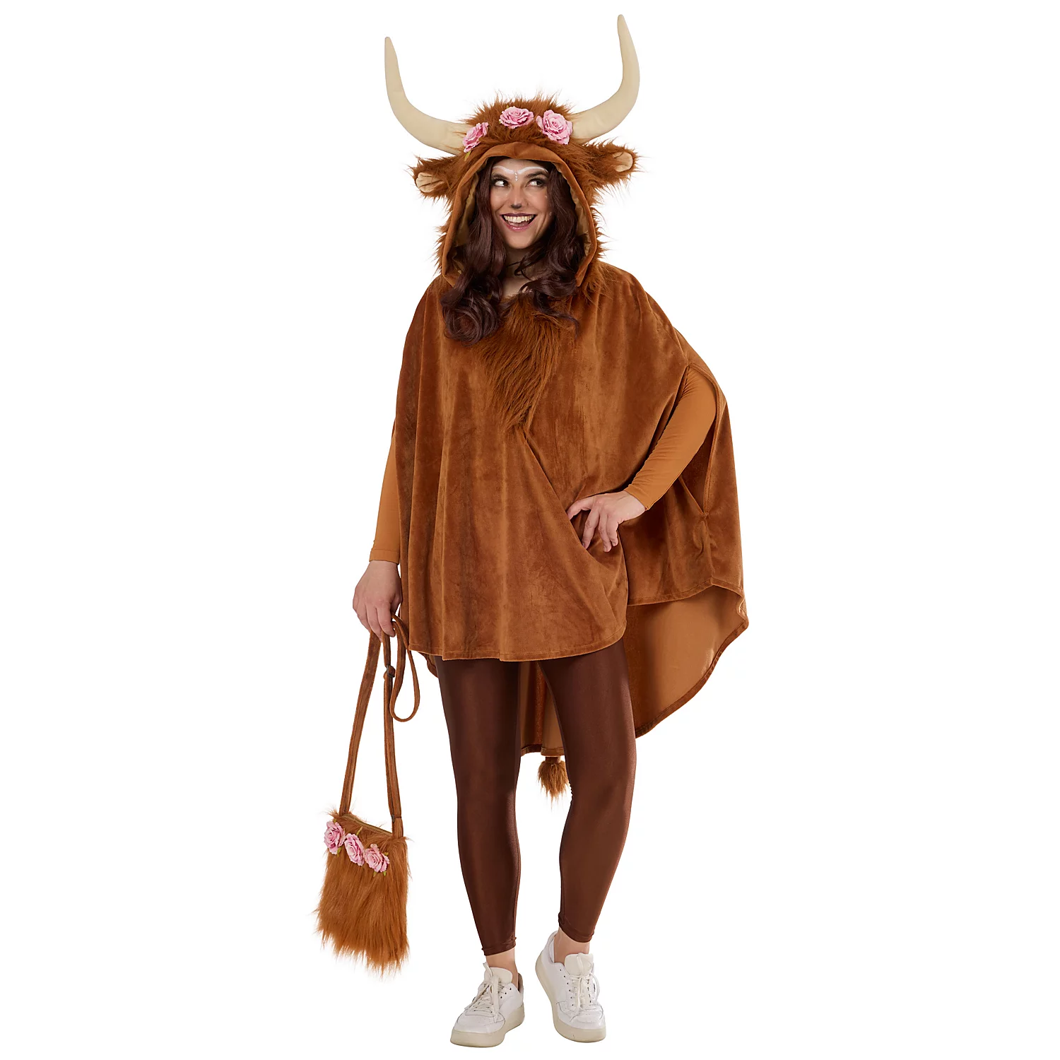 Poncho "vaches des Highlands"