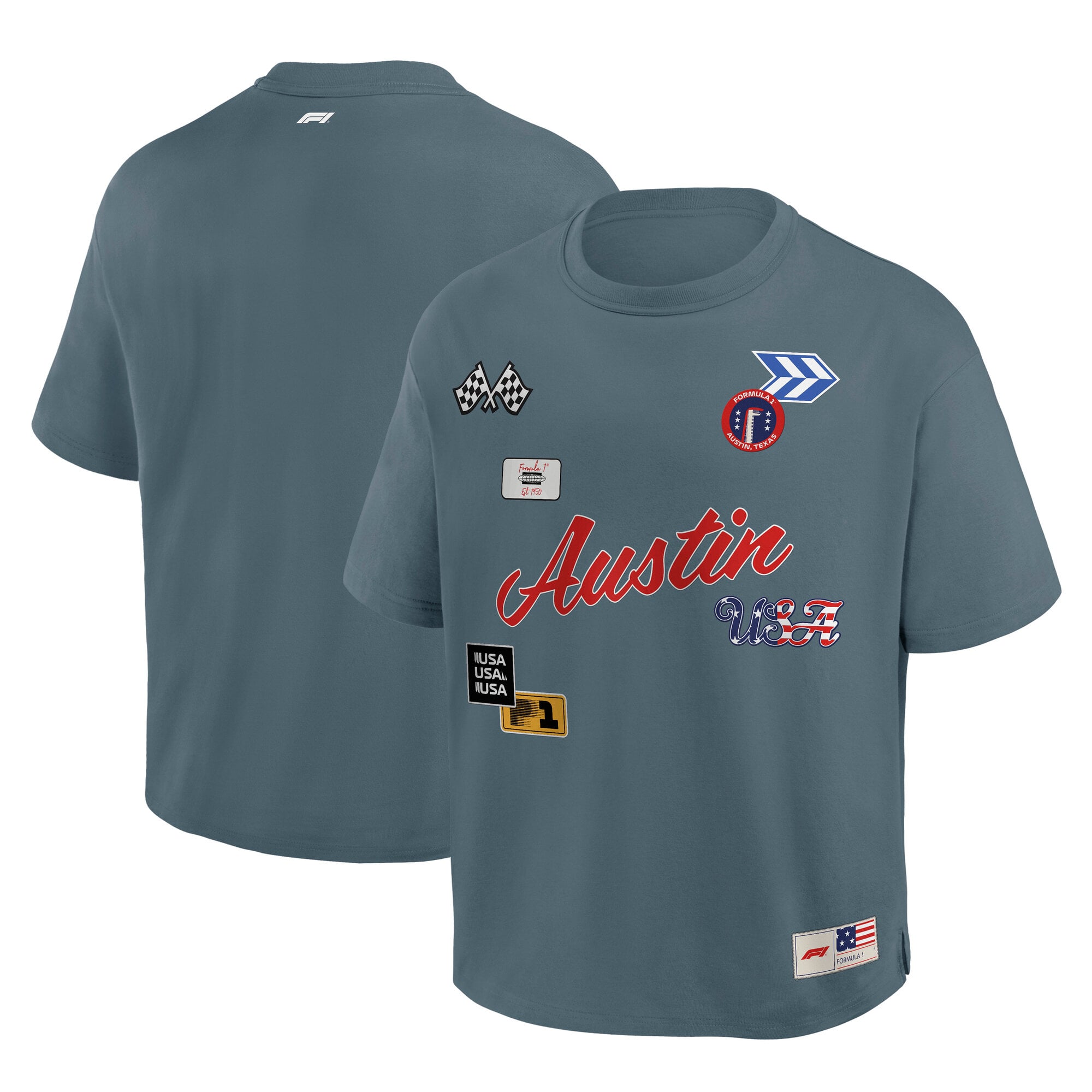 T-shirt oversize Formula 1 USA Grand Prix Elements - Homme Taille: S