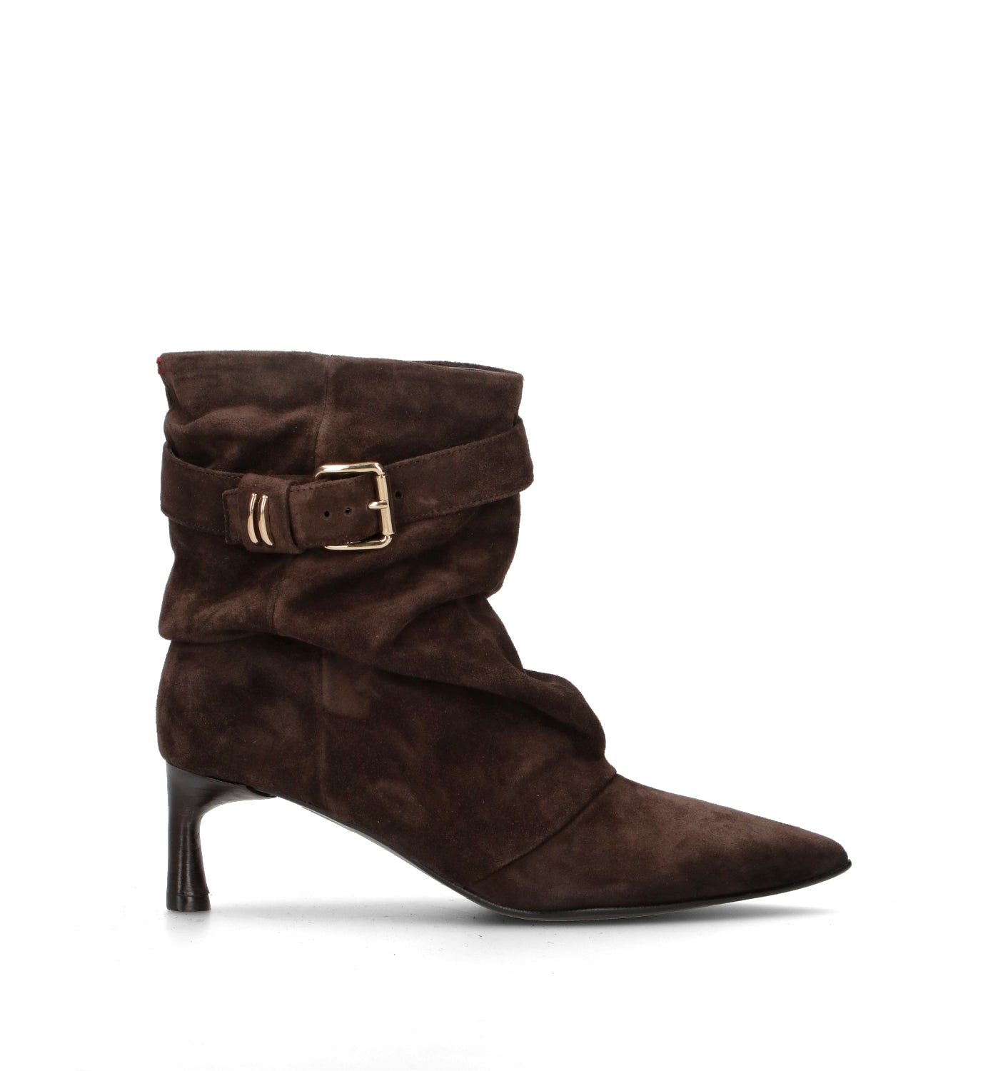 HALMANERA Tronchetto donna testa di moro in suede
