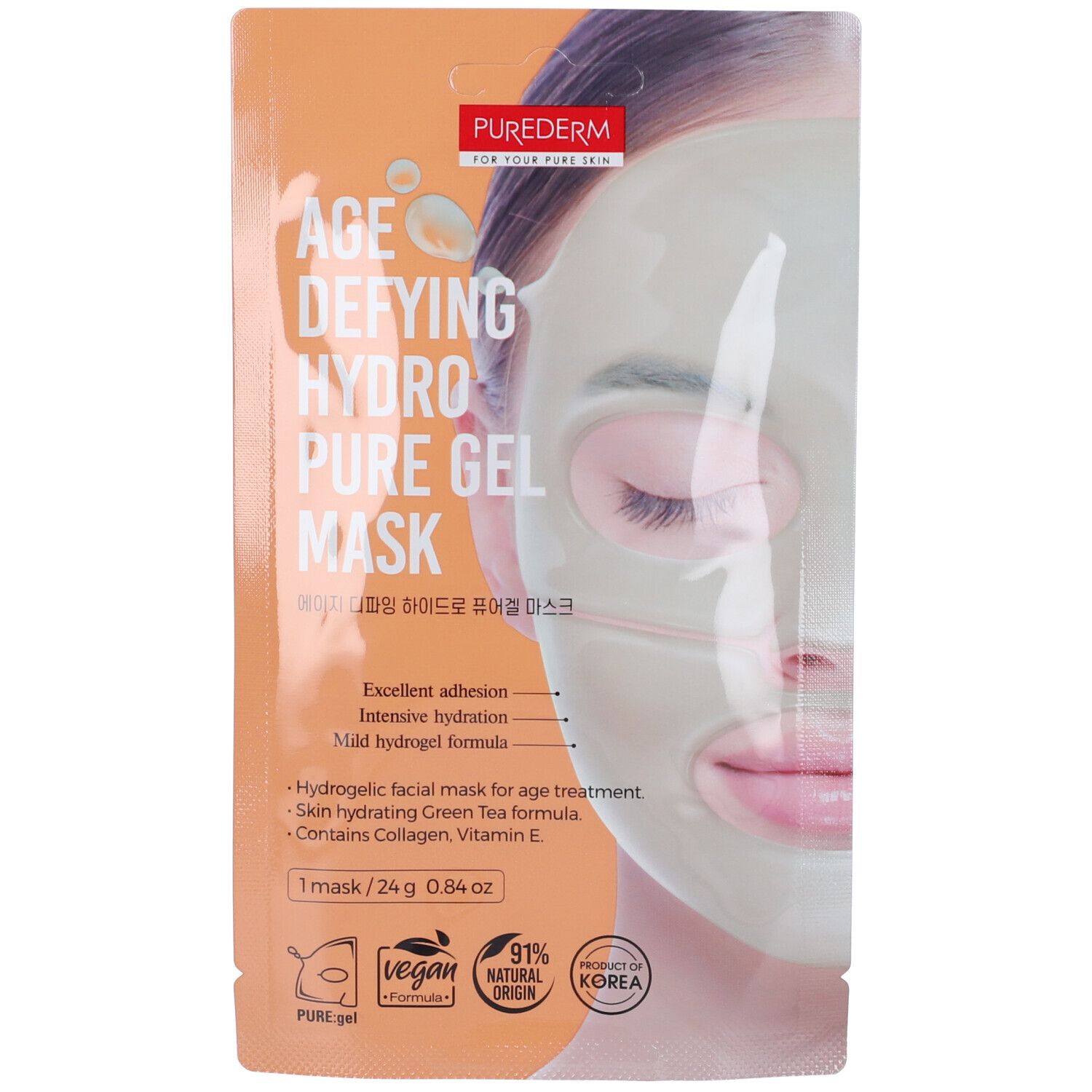 Purederm For Your Pure Skin Age Defying Maschera Viso In Hydrogel Anti