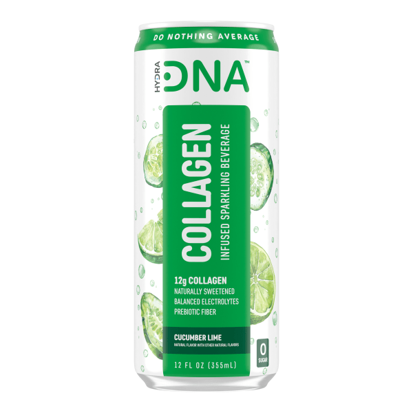 HydraDNA Collagen Infused Drink, Cucumber Lime, Sugar Free, 12 Oz, 12/PK
