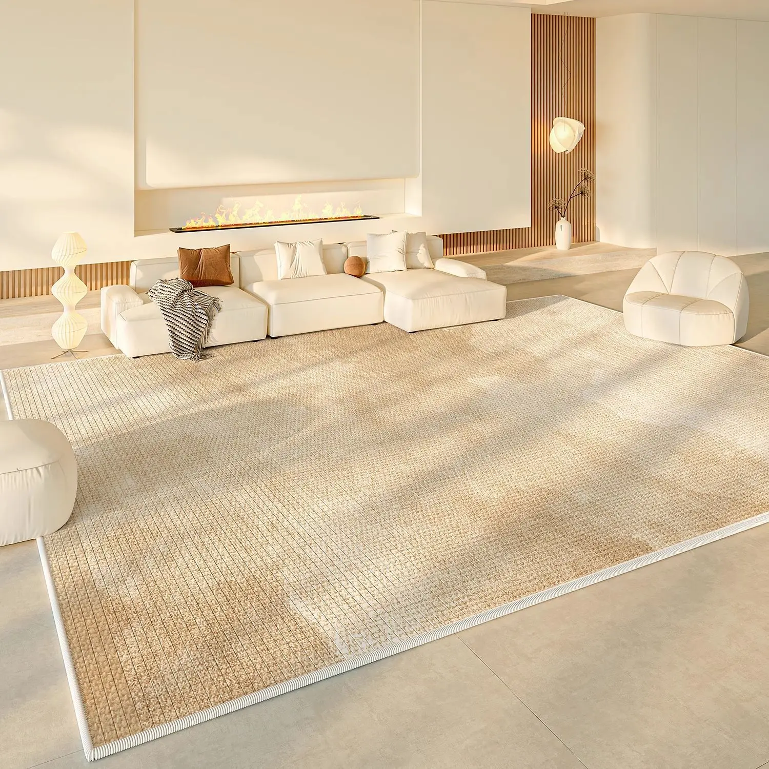 Modern Plain Colour Simple Style Living Room Sofa Carpet Decoration Bedroom Non-slip Washable Floor Mats Large Size Office Rugs
