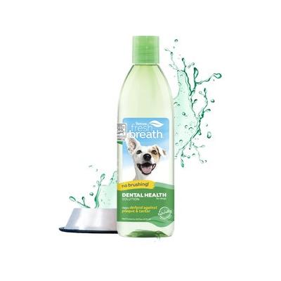 TropiClean Fresh Breath Dental Health Solution Dog Dental Water Additive, 16-oz bottle