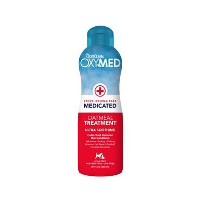 TropiClean OxyMed Medicated Oatmeal Dog & Cat Treatment Rinse, 20-oz bottle