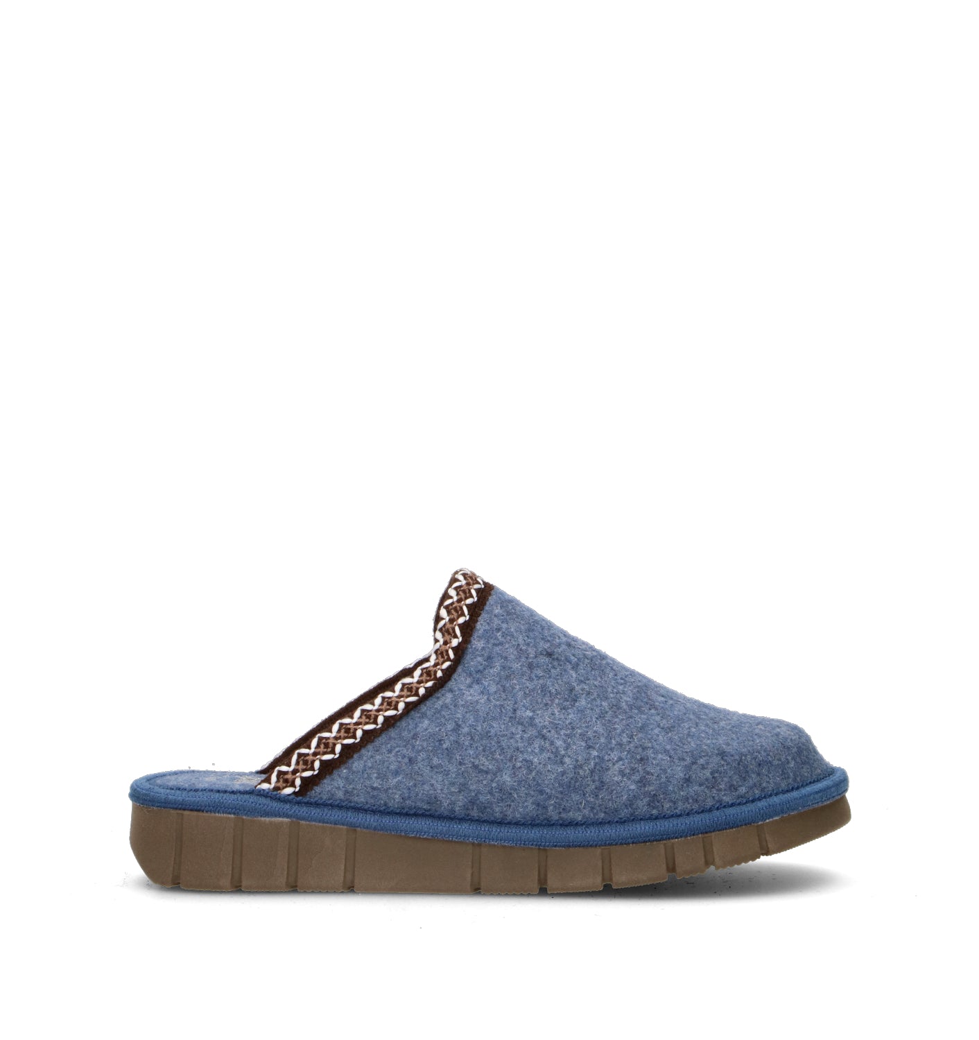 LE TIROLESI Pantofola donna blu