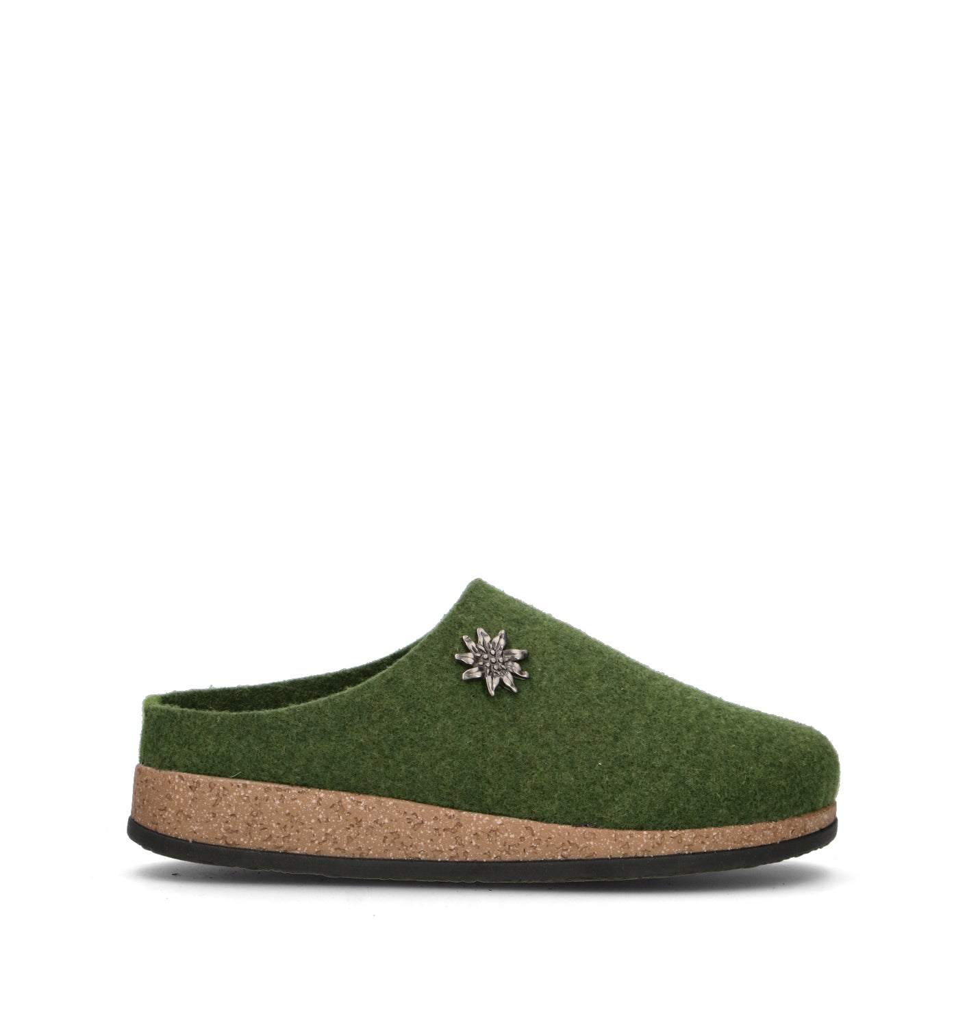LE TIROLESI Pantofola donna verde