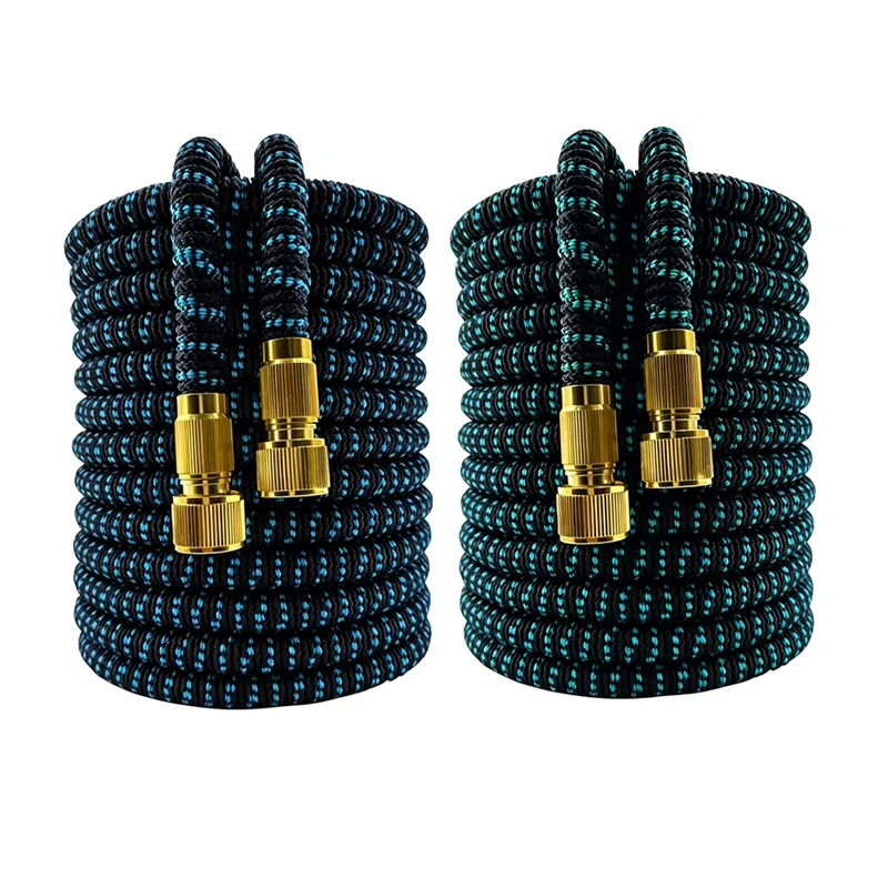 25FT-100FT Flexible Garden Hose High Pressure Car Wash Hose Expandable Magic Water Pipes Home Garden Daily Watering Tools