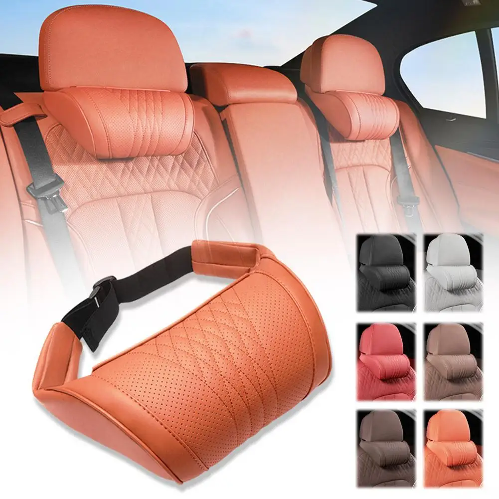 Car Headrest Pillow Universal Memory Foam Car Headrest Neck Pillow, Soft Fluffy Car Neck Pillow for Neck Support Car Accessories