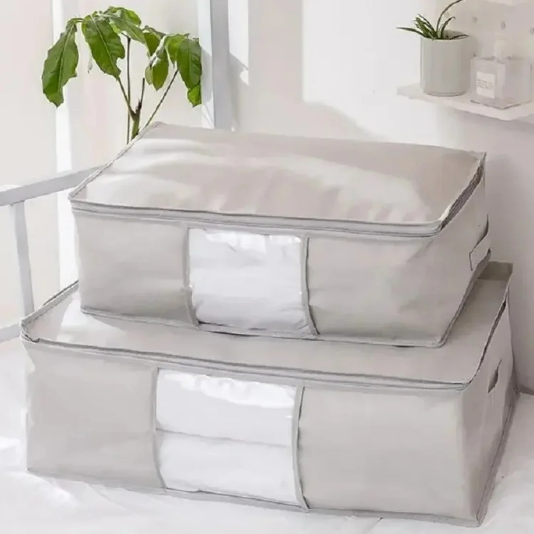 Clothing Storage Bags Large Capacity Reusable Clothes Bins Folding Clothing Organizers For Pillow Quilt Blanket Comforter Home