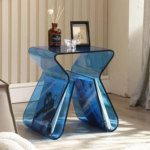 Couchtisch für kleine Wohnungen, modernes Sofa, Beistelltisch für das Wohnzimmer, schlichter, kreativer Ecktisch im Internet-Celebrity-Stil