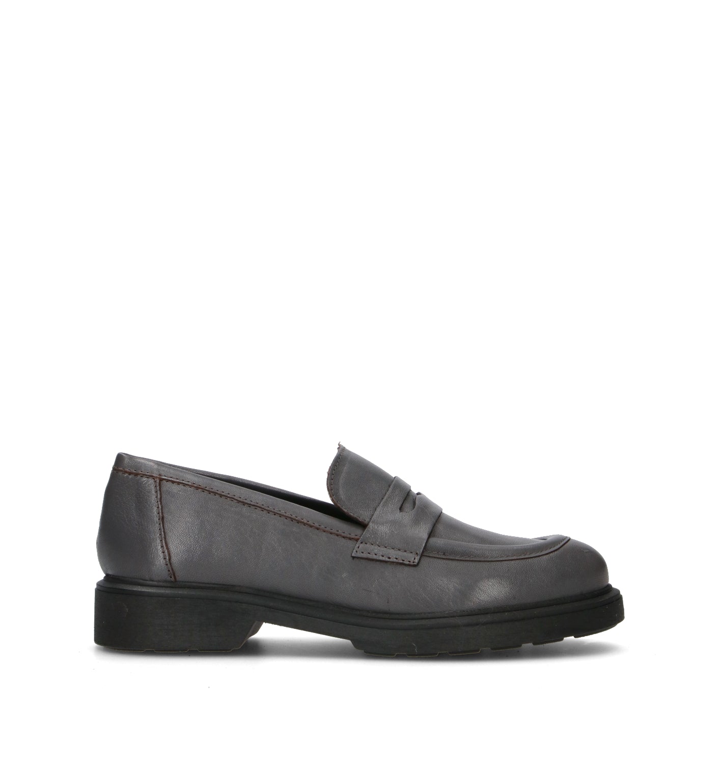 ROSA E ROSA Mocassino donna grigio in pelle