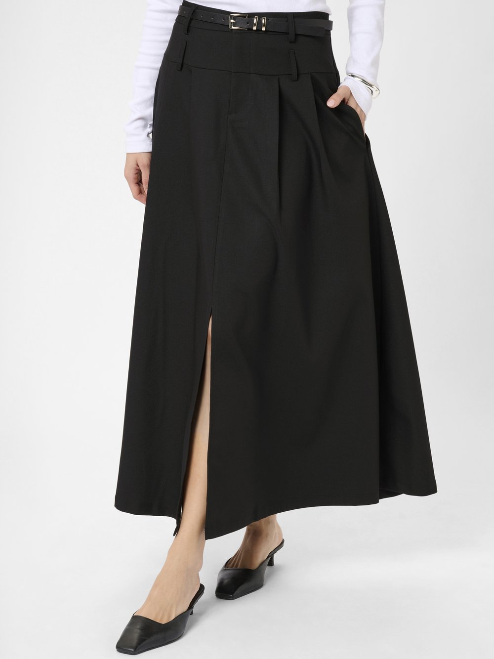 Kaffe Rock KAlissi Hohe Taille Damen schwarz, 40