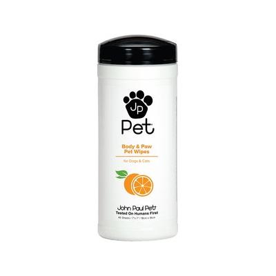 John Paul Pet Body & Paw Wipes for Dogs & Cats, 45 count