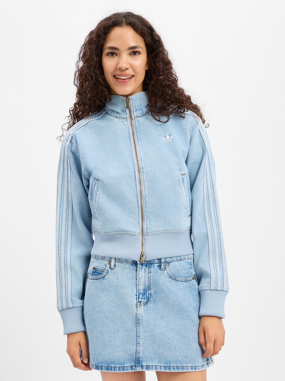 adidas Originals Jeansrock Damen hellblau, XL