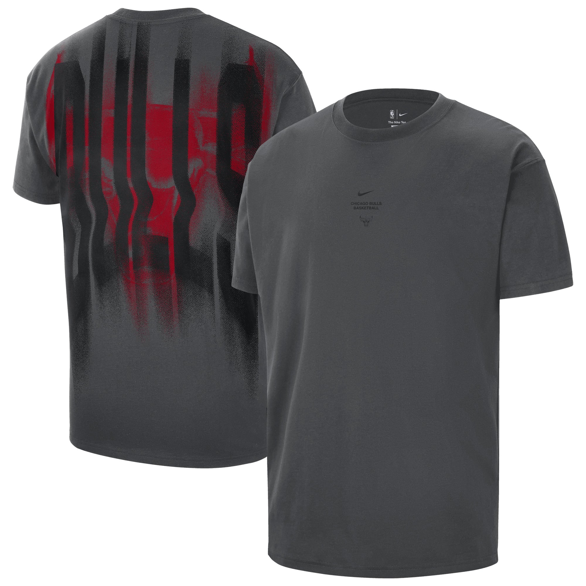 Chicago Bulls Nike 2026 Standard Issue Pre-Game Max 90 T-Shirt – Herren