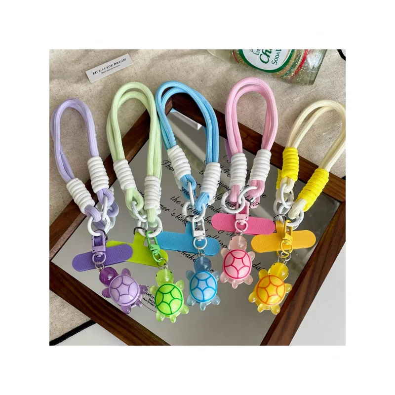 1PC Ocean Turtle Phone Lanyard Wristband，Cute Phone Strap with Lanyard，Phone Strap，Suitable for Universal Phone Cases DIY Detach