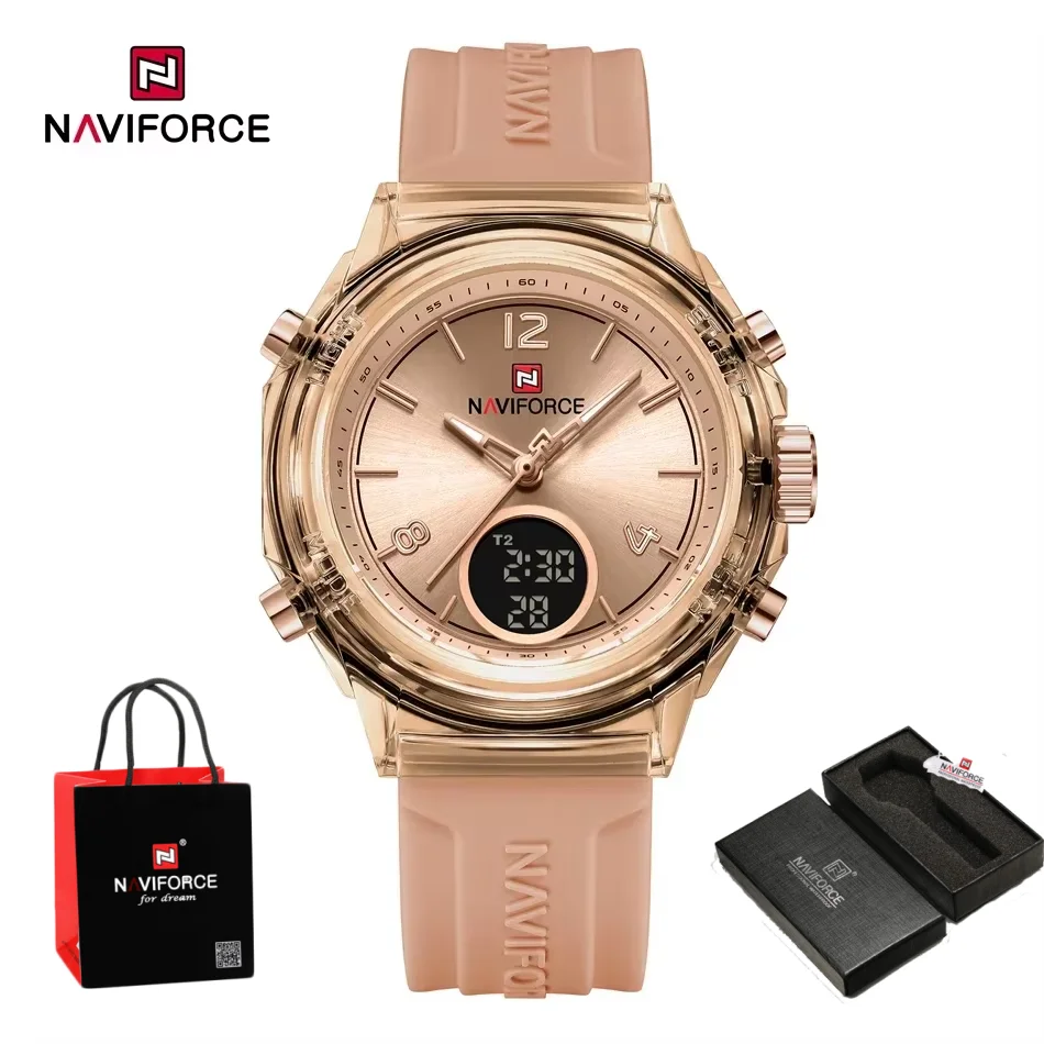 Montre pour femme NAVIFORCE, marque originale, montre de sport d