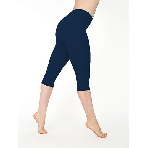 Damen Sport Leggings Yogahose Po-Lifting Bauchkontrolle Hohe Taille Fitnesstraining Laufen Fitness Capri Leggings Unterteile Einfarbig Dunkelgrau Schwarz Weiß Sport Sportkleidung Hohe Elastizität