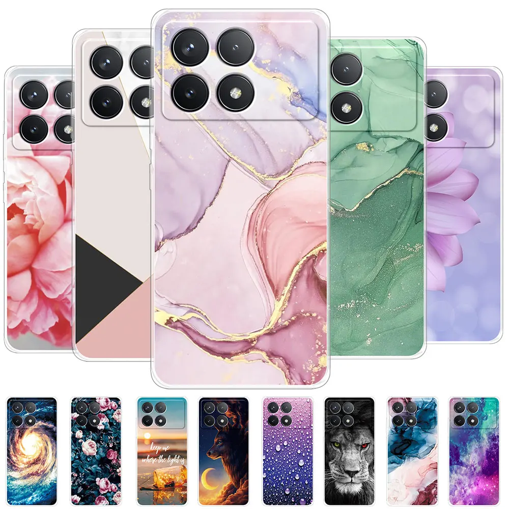 Für xiaomi poco x6 pro fall für xiaomi poco x5 pro coque klare weiche silikon stoß feste telefon hülle für xiaomi poco x4 pro fundas