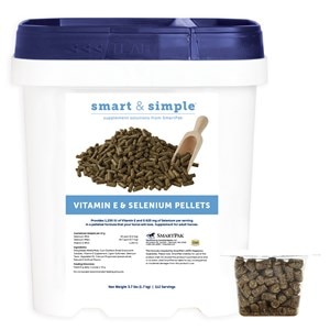 Smart & Simple Vitamin E Selenium Pellets - 3.7lb Bucket Equine Health Wellness Supplements