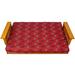 College Covers NCAA Box Cushion Futon Slipcover Cotton in Red/Brown | 6 H x 75 W x 54 D in | Wayfair SCUFC