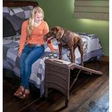 Pet Gear Free Standing 56" Pet Ramp Plastic/Carpet in Black/Brown | 23 H x 16 W x 56 D in | Wayfair PG9955CH