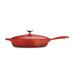 Tramontina Gourmet Enameled Cast Iron Cove Skillet Enameled Cast Iron/Cast Iron in Red | 4.5 H in | Wayfair 80131/058DS