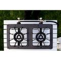 Stansport Double Burner Cast Iron Stove 30,000 BTUs Cast Iron in Black/Gray | 2.8 H x 20 W x 11 D in | Wayfair 209