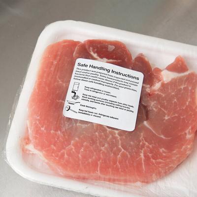 Noble 2" x 2" Safe Food Handling Instructions Permanent Label with Dispenser Carton - 500/Roll