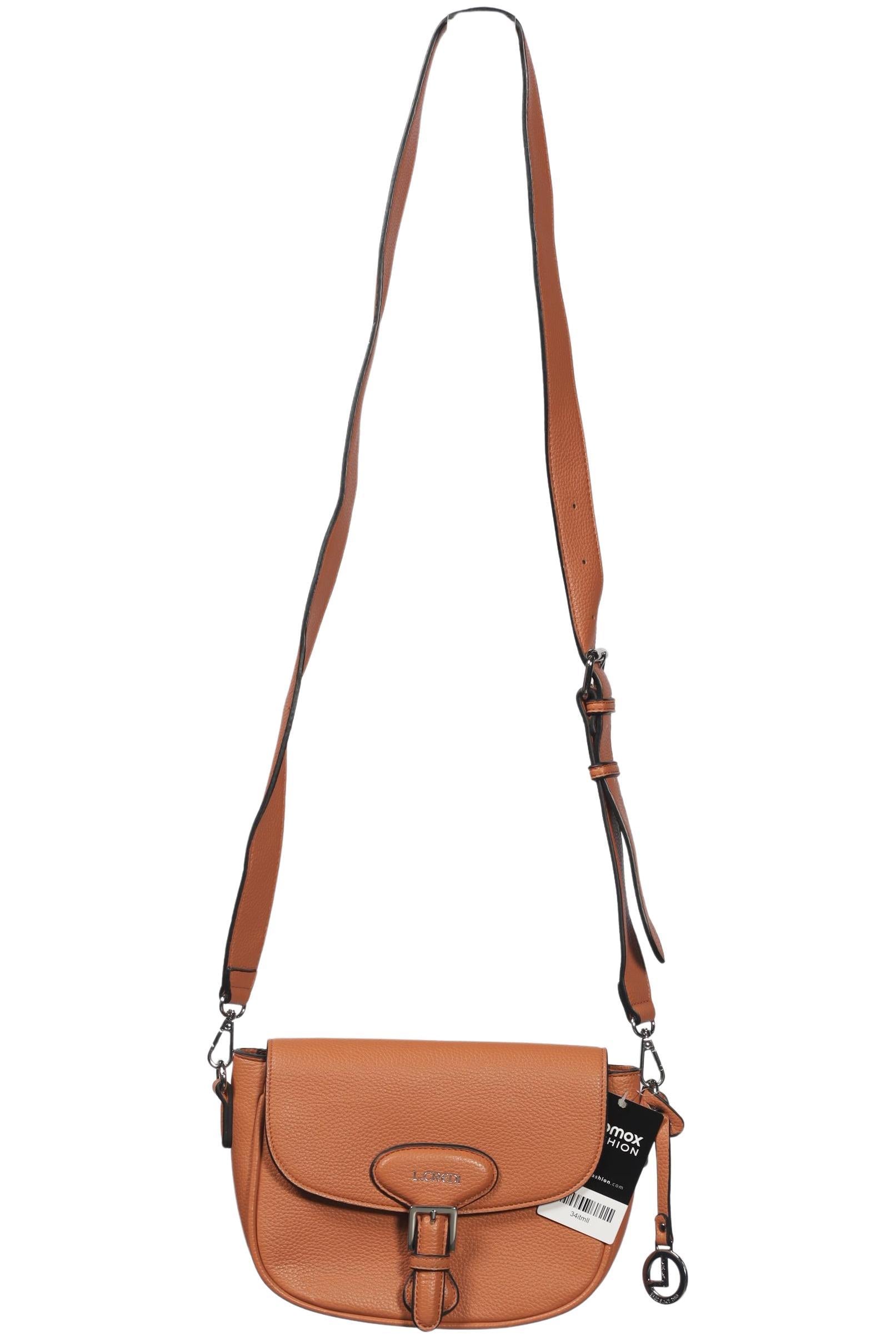 L.credi Damen Handtasche klein, Gr. , Braun, Kunstleder