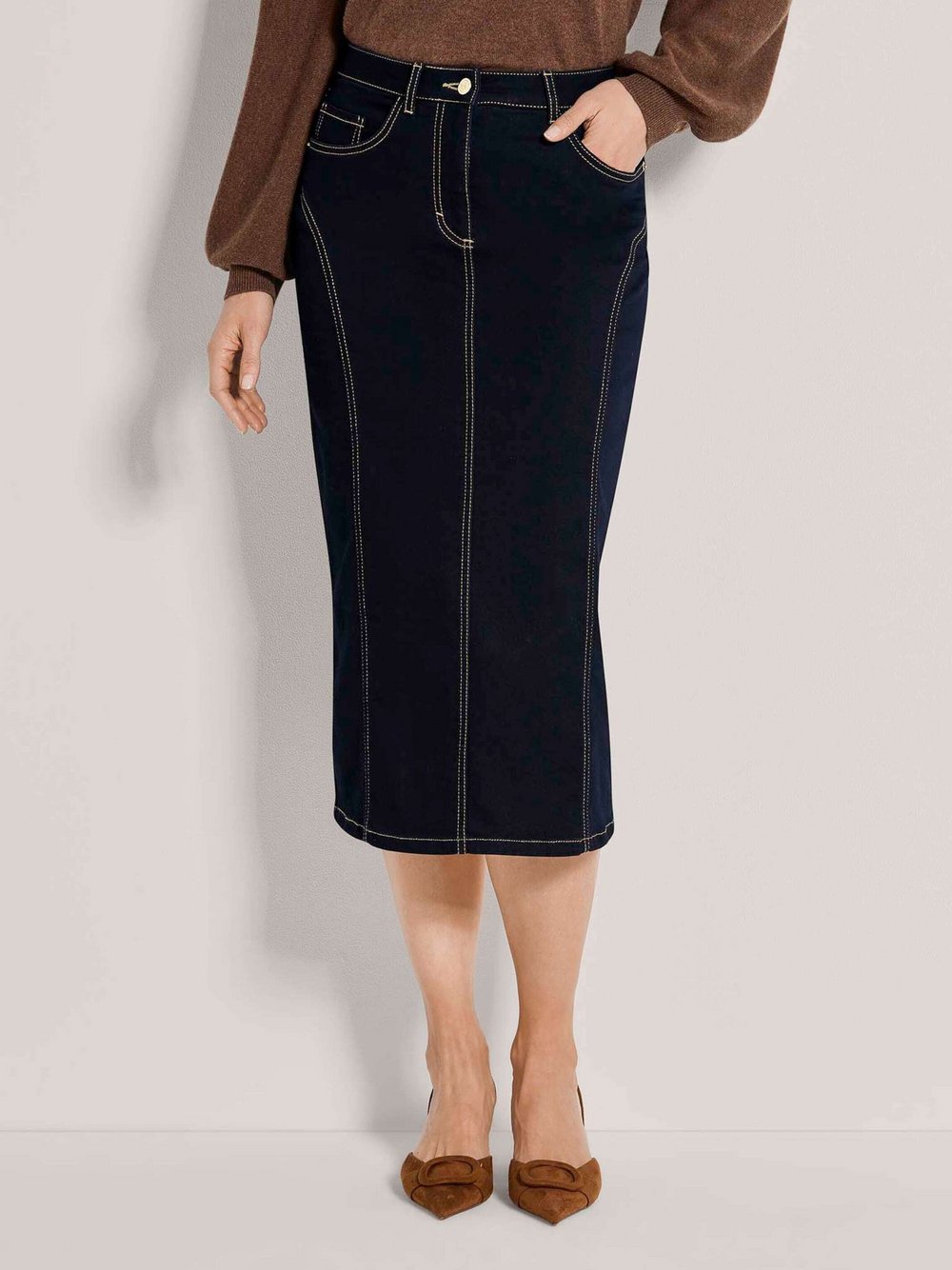 Madeleine Bleistiftrock Damen blau, 38