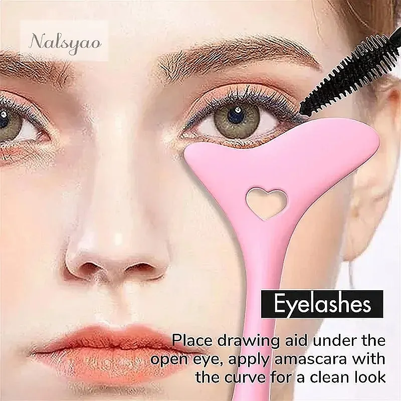 Pochoir en silicone réutilisable pour eyeliner, outil de maquillage pour créer des effets d’ailes, accessoire multifonctionnel pour le tracé de lèvres, accessoires de beauté.