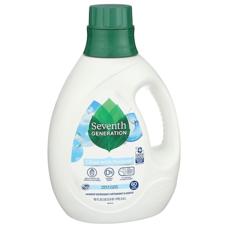 SEVENTH GENERATION 45082 Free and Clear Laundry Liquid, 90 Fluid Ounce, 4PK
