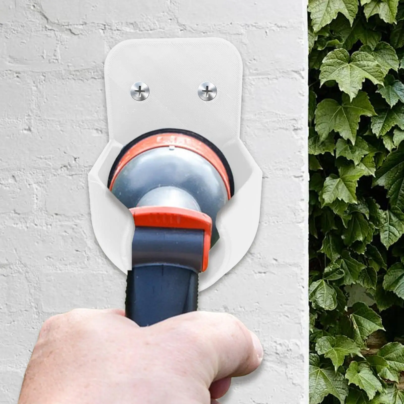 Wall Mount Garden Hose Nozzle Bracket With Screws Practical garden hose hook Hose head placement rack For garden outdoors