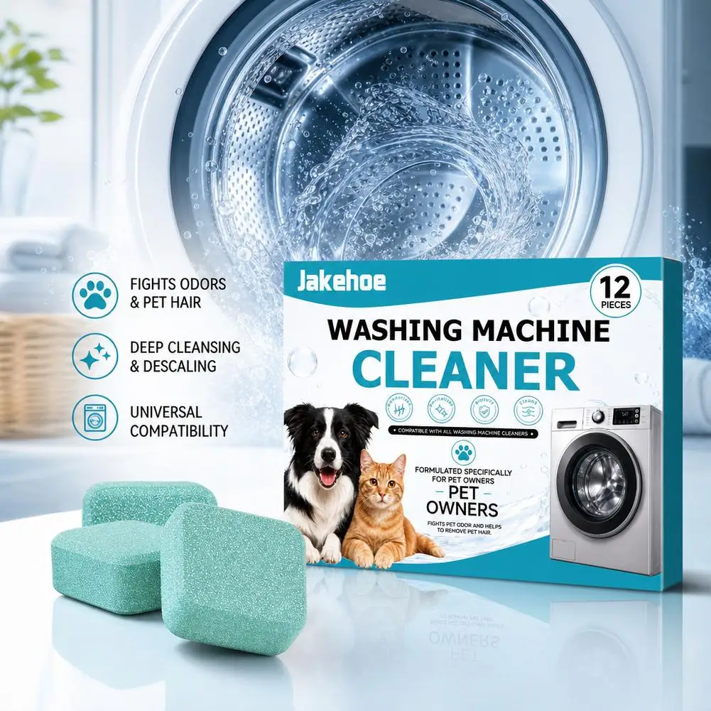Washing Machine Cleaning Tablets Remove Pet Hair and Bad Odors Cleaning Washing Machine Sink, Household Drum Pulsator Cleaning