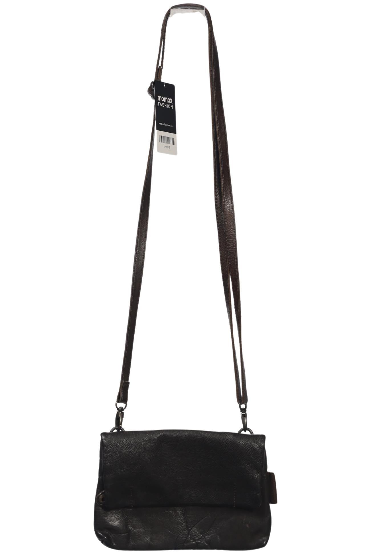 aunts & uncles Damen Handtasche klein Leder, Gr. , Schwarz, kein / Etikett / Leder