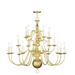 Livex Lighting Williamsburgh 36 Inch 20 Light Chandelier - 5019-02