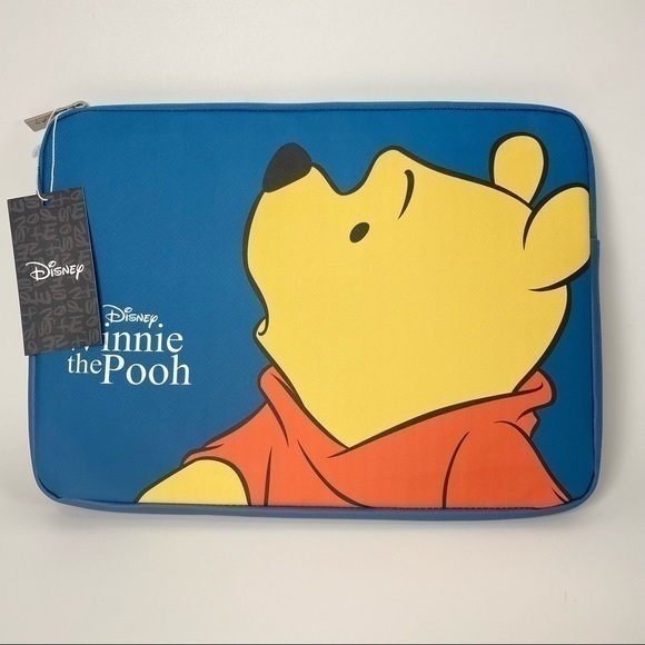 Disney Bags | Disney Laptop Bag Winnie The Pooh Macbook Computer Sleeve Case Bag New | Color: Blue/Yellow | Size: Os