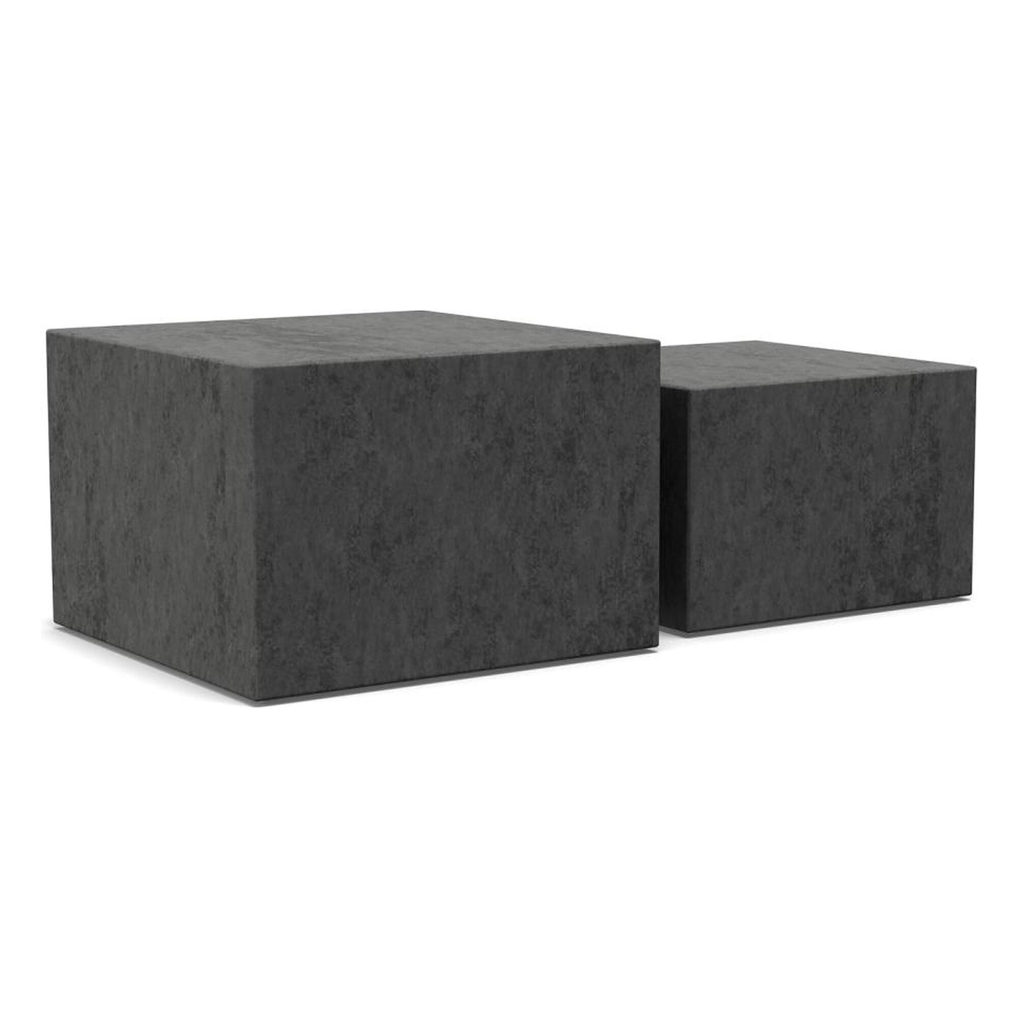 Actona »Dice« Couchtisch Dekor Ocean schwarz 58x40x58 cm / Dekor Ocean schwarz